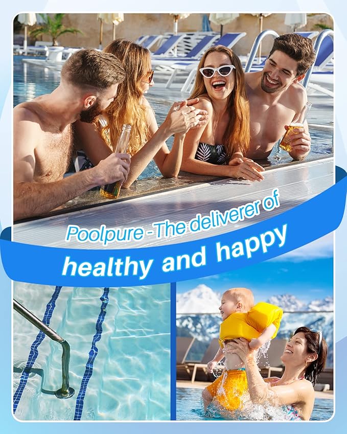 POOLPURE PLFPWWCT150 Pool Filter Replaces PWWCT150, Ultral-B3, Clearwater II ProClean 150, 817-0150N, Unicel 8414, Filbur FC-1287, SD-00210, 150 Sq.ft Filter Cartridge 1PACK