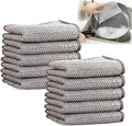 Desolio Poshzon Cleaning Cloths, Hevito Multipurpose Wire Miracle Cleaning Cloths, Multipurpose Wire Dishwashing Rags for Wet and Dry, for Washing Dishes, Sinks, Counters, Stove Tops (10 Pcs)
