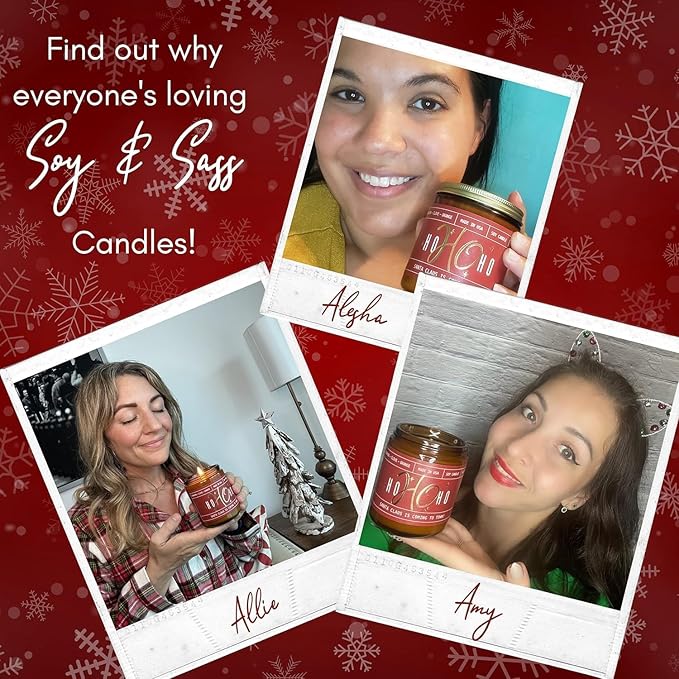 Sugar Cookie Candle, Cookie Candle – ‘Sugar Cookies’ Soy Candles, w/Sugar, Butter & Vanilla - Infused with Essential Oils I Christmas Candles I 9oz, 50 Hour Burn, Handmade in USA