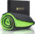 BMLEI 48”x24” Car Drying Towel for Full-Sized SUV, Dual Sided Car Cleaning Cloth with Twisting Yarn Technique, 1300GSM Super Absorbent Scratch-Free, Twisted-Loop Microfiber Towels for Cars, Trucks