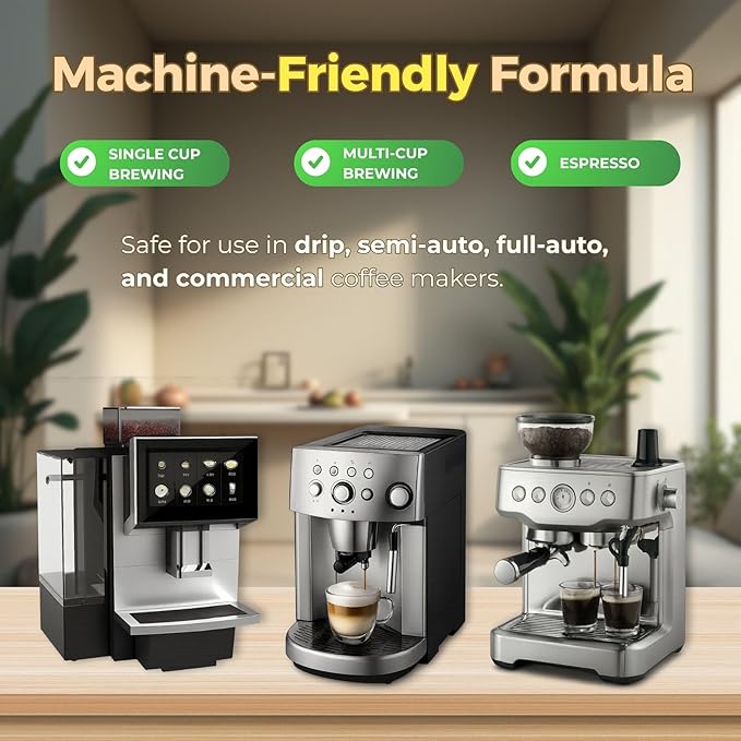 flowcheer Coffee Maker Cleaner & Descaler Tablets 24-Pack - Coffee Machine Tablets Compatible with Keurig,Nespresso,Jura, Breville, Ninja, Deep Cleaning Coffee Pot and All Espresso Machines