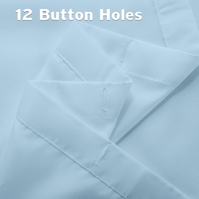 Titanker Fabric Shower Curtain Liner, Baby Blue, Waterproof, Lightweight, Machine Washable, 70 x 72 Inches