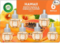Air Wick Plug In Scented Oil Refill, Infused with Essential Oils, Plug In Air Fresheners for Home, Hawaii, 6 ct