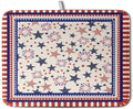 Happy 4th of July Patriotic Dish Drying Mat 16 x 18 Inch US Independence Day Vintage Star Kitchen Drying Mat Blue White Red Dish Drainer Mats Super Absorbent Dish Rack Pad for Coffee Bar Sinks