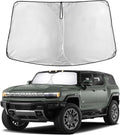 EcoNour Windshield Sunshade for GMC Hummer EV 2022–2025 | Custom Fit Front Window Sun Shade | Blocks Harmful UV Rays & Reduces Heat | Foldable Sun Visor with Storage Pouch