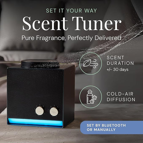Air Esscentials Smart Scent Air Machine for Home, Office, Spa & Hotel, Bluetooth & Waterless Oil Diffuser with Cold Air Technology, Covers 1,000 sq. ft., Single Scent Tuner