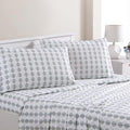 Modern Threads Printed 4-Piece Extra Soft Bedding Sheets & Pillowcase Set, Deep Pocket up to 16 inch Mattress Claire King