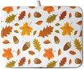 Kwlegh Fall Leaves Dish Drainer Mat - Absorbent Drying Mat for Counter - 18x24 Inch, Orange Maple Leaf Pattern