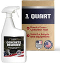 Heavy Concrete Remover – Dried Concrete & Cement Dissolver (Non-Corrosive, Biodegradable Acid Alternative), Safe on Equipment, 1-Quart Spray