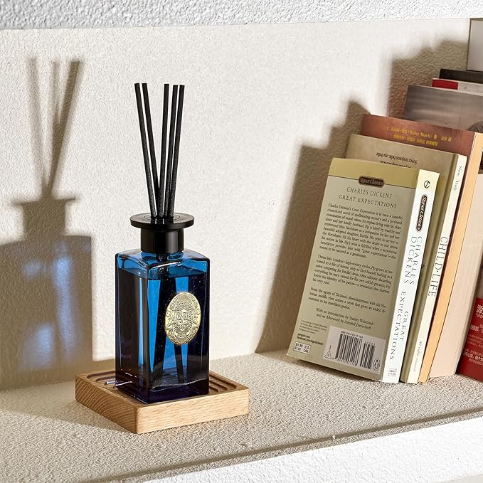 M&SENSE 6.3 oz Large Reed Diffuser Set | Midsummer Evening Scent Oil Diffuser with Sticks | Hotel Collection Non-Toxic Essential Oil |for Bedroom Bathroom Living Room