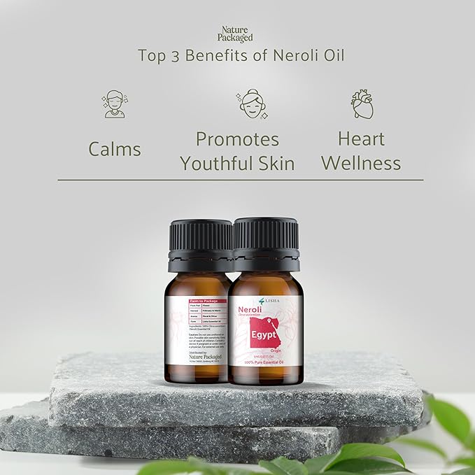 Neroli Essential Oil - Direct from Egyptian Nile Delta Farms - Steam Distilled - Aceite Azahar for Aromatherapy, Massage, Diffuser, DIY Candle and Soap Making - 2lbs
