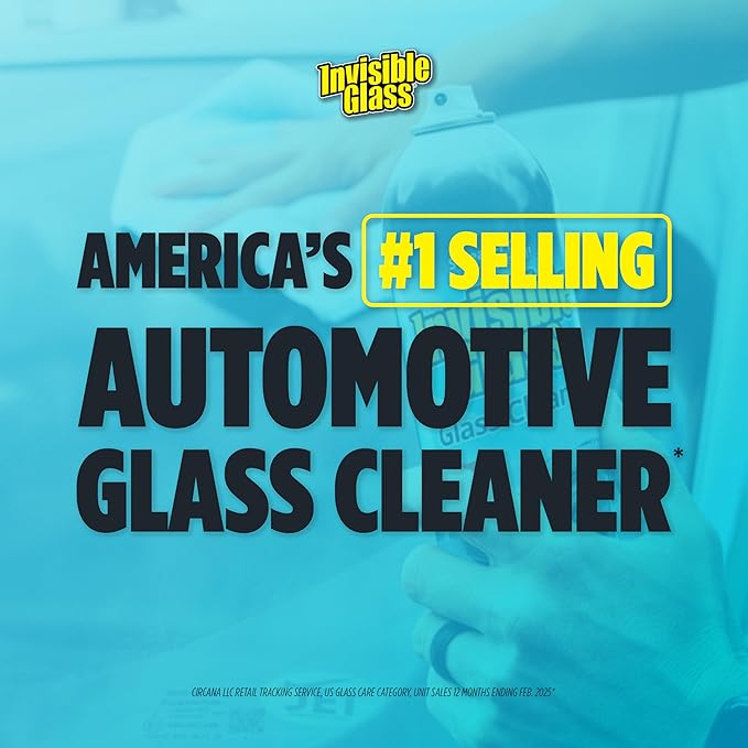 Invisible Glass 92163-3PK Premium Glass Cleaner Spray for Car Windshields and Windows, Automotive and Home Window Cleaner, Streak-Free, Ammonia-Free, Tint-Safe – 16 fl oz (Pack of 3)