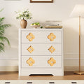 Garvee Dresser for Bedroom, Chest of Dressers 30.4" Tall Dresser for Closet with 3 Decorative Drawer Front Chest with Clothes Storage Cabinet, Drawer Organizer for Bedroom, Living Room, Hallway