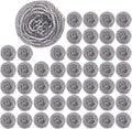 48 Pack Stainless Steel Scourers Sponges by XXJXING,Steel Wool scrubbers for stoves, pots, Cooker Hoods, etc. That are Difficult to Clean (48 Pack-10 Gram)