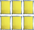 LOLA Microfiber Terry & Nylon Net Sponge Scrubber Pad, 6 Pack, Non Scratch 2-Way Cleaning, Gently Scrubs & Wipes Clean