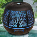 Essential Oil Diffuser for Home,500ML Aromatherapy Diffusers for Essential Oils Large Room with Cool Mist Humidifiers for Bedroom,7 Colors Changed & 3 Mist Mode Automatic Shut-Off,Tree