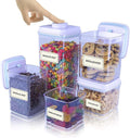 iChewie Bop Top | Airtight Meal Prep Containers with Lids | Food Storage Container Sets | Snack and Overnight Oats Fridge Organizer | Pantry and Kitchen Organization