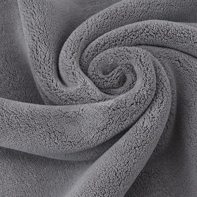 Amazon Basics Microfiber Car Drying Towel, 36"L x 25"W, Gray