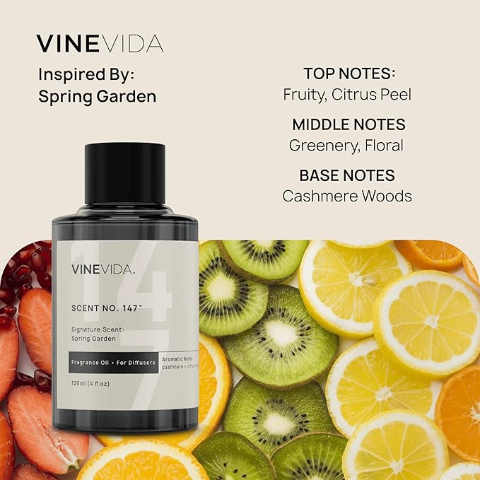 VINEVIDA Spring Collection (Pack of 4) - Diffuser Oil Set - Cold Air Diffuser Oil