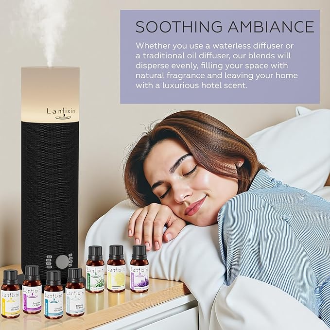 LANTIXIN Rosemary Essential Oil– 100% Pure and Natural – Premium Grade Essential Oil for Diffuser and Aromatherapy, Skin, Massage, Candle and Soap Making Fragrance - 0.5 fl oz