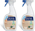 Bona Hardwood Floor Cleaner Spray - 32 fl oz - Unscented - Residue-Free Household Floor Cleaning Solution for Wood Floors (Pack of 2)