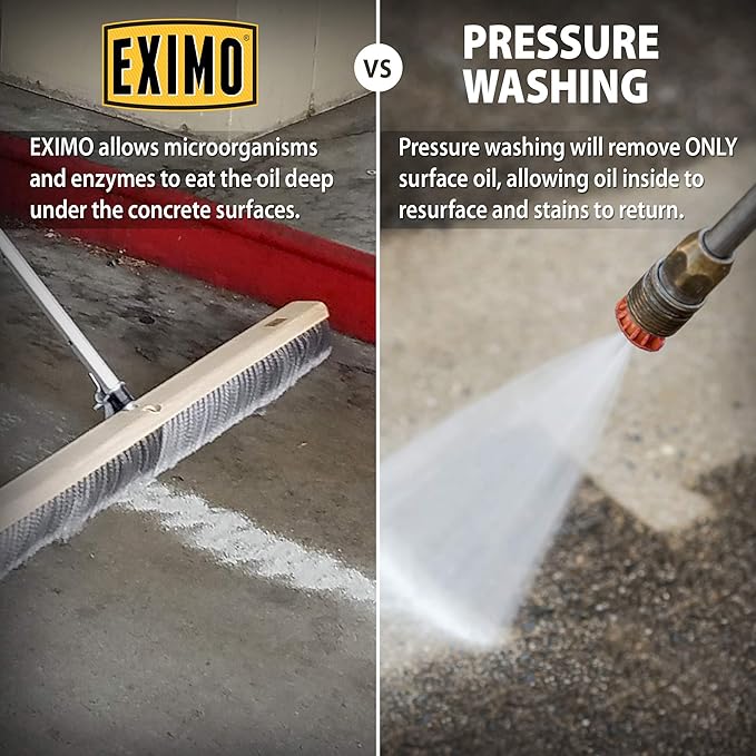 CAF Outdoor Cleaning EXIMO® Waterless Concrete Cleaner for Driveway, Garage, Basement, and Walkway Surfaces (0.75lbs)
