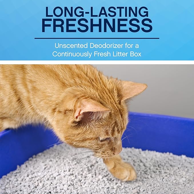 Odorable Cat Litter Deodorizer - Unscented Odor Eliminator & Litter Box Cleaner & Freshener, Non-Tracking, Dust-Free, Easy Clump & Seal, Stain & Odor Control, Advance Odor Control Technology - 16oz