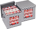 2 Pack Ornament Storage Box Set, Xmas Ornament Boxes for Storage, 166pcs Compartment for 3cm-10cm Christmas Balls, Christmas Decoration Organizer with Carry Handle & Transparent Window, 30x30x30cm