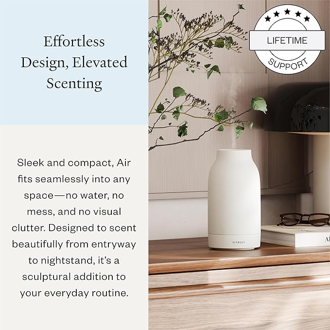 Vitruvi Air Waterless Diffuser + Forest Frost Waterless Diffuser Scent Refill