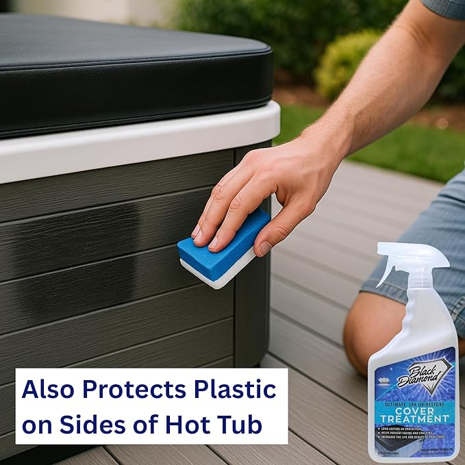 Ultimate UV/Restore Spa & Hot Tub Cover Cleaner and Protectant Treatment. Conditioner for Vinyl Cover Conditioner Spray Restores Your Cover to Look New. Simply Easy to Use