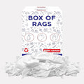 Premium White T-Shirt Cleaning Rags (25 lbs. Box) – White Cotton Rag for Cleaning, Staining, Painting, Oil, Grease & Dust Removal – Shop Rags Bulk for Multipurpose use