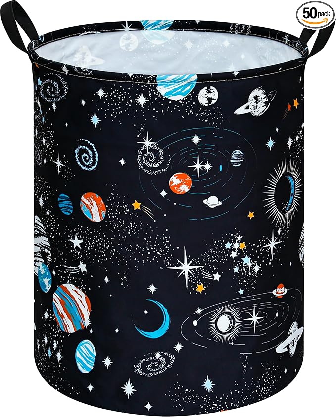 Round Laundry Hamper Storage Basket Laundry Organizer Hamper Storage Bins Clothes Box Nursery Hamper Gift Basket with Handles