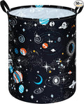 Round Laundry Hamper Storage Basket Laundry Organizer Hamper Storage Bins Clothes Box Nursery Hamper Gift Basket with Handles