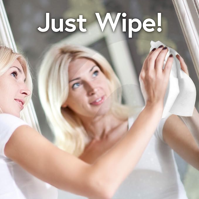 Windex Glass Wipes, Pre-Moistened | Original Scent | 38 Count | Pack of 2