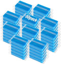 Ovveroche 50 Pcs Individually Wrapped Sponges, Uncompressed Non Scratch Scrouing Sponges for Household Cleaning Dishes Kitchen Airbnb Apartment Car Bike Blue