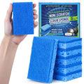Metflavor Kitchen Sponges, 6 Count, Non-Scratch Scrub Sponge, Dual Sided Cleaning Sponges for Dishes, Kitchen, Bathroom