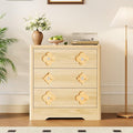 Garvee Dresser for Bedroom, Chest of Dressers 30.4" Tall Dresser for Closet with 3 Decorative Drawer Front Chest with Clothes Storage Cabinet, Drawer Organizer for Bedroom, Living Room, Closet