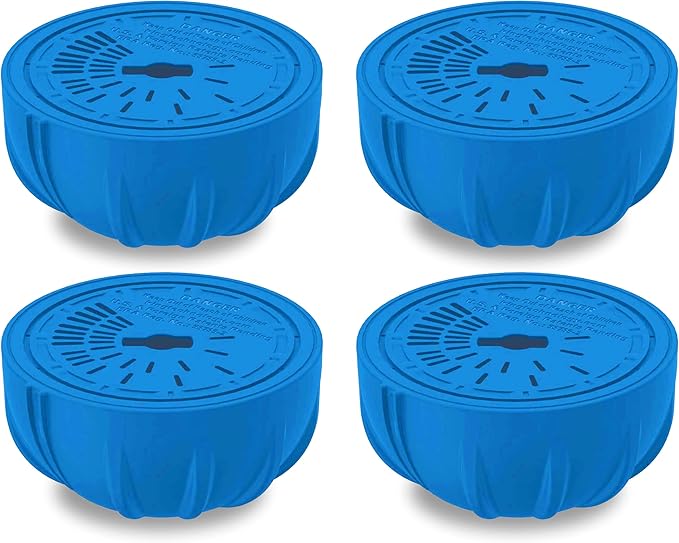 FROG Replacement Chlorine Cartridges for use with Flippin’ FROG Floating Sanitizer System - Prefilled Cartridges Support Easy Pool Maintenance and Cleaner & Clearer Water - 4 Pack