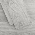 MULGREAT Peel and Stick Floor Tile, 54 Sq.Ft Self Adhesive Vinyl Flooring Plank, 36 Pieces Waterproof Heavy Duty Wood Grain Tiles, 36"x6" DIY Planks for Laundry Kitchen Bathroom Apartment Grey