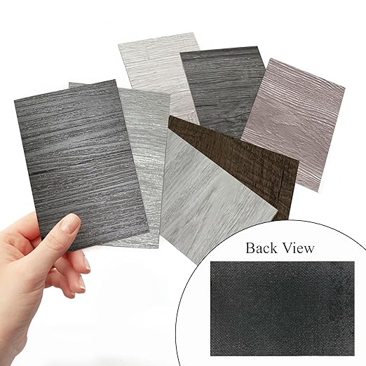 MULGREAT Peel and Stick Floor Tile, Waterproof Self Adhesive Vinyl Flooring 5-Pack Samples, Wood Grain Hard Core Easy DIY 6x4 inch Mini Pieces (Sample)