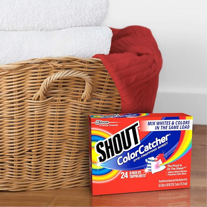 SHOUT Color Catcher, Dye-Trapping Sheets, 24 Sheets (Pack of 2)