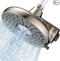 Filtered Shower Head- 8 Inches High Pressure Fixed Rain Showerhead with Filter - filtro para ducha de baño (Blushed Nickel)