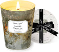 HomeLights Large jar Candle | 1-Wick Long-Lasting Scented Candles, 6.7oz Natural Soy Wax Candle for Home Scented, Industrial Chic Gifts for Women & Men, Smoke Vanilla