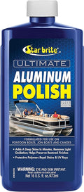 STAR BRITE Ultimate Aluminum Polish - Add a Deep Protective Shine, Remove Light Oxidation & Preserve Restored Finish - Marine Grade for Pontoons, Jon Boats & Canoes 16 OZ (087616)