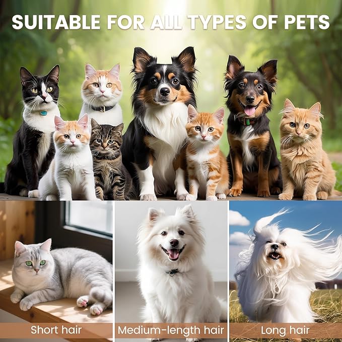 Dog Grooming Vacuum, Pet Grooming Kit, Dog Clipper Nail Trimmer Grinder, 2.5L Dust Cup 7 Grooming Tools 11000Pa Dog Vacuum for Shedding Grooming, Pet Grooming Vacuum for Dogs, Home Cleaning, PG50 Plus