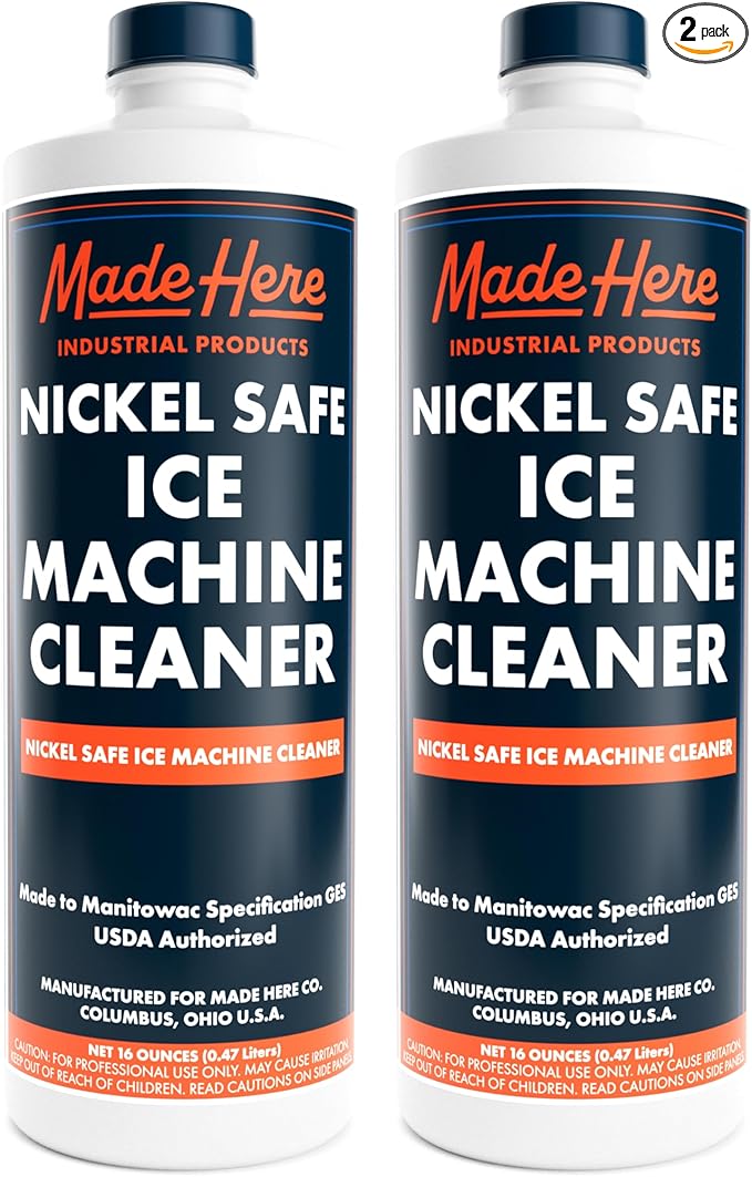 Made Here Co. Nickel Safe Ice Machine Cleaner and Descaler16 oz 2-Pack