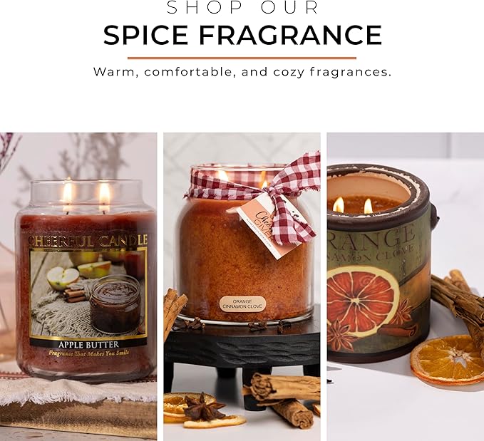 A Cheerful Giver — Cinnamon Twist - 34oz Papa Scented Candle Jar with Lid - Keepers of the Light - 155 Hours of Burn Time, Gift for Women, Red