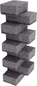 Okleen Black Scrub Sponges. Made in Europe. 9 Pack, 4.3x2.8x1.4 inches. Heavy Duty and Non Scratch Fiber. Kitchen Sponges Pack with No Smell. for Dishes and Household Washing