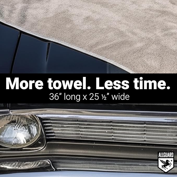 AllGuard Platinum Microfiber Towels for Cars Extra Large Towel Set of 2 Drying Towels with Maximum Absorbency, Scratch Free Wash Towels for Detailing, Microfiber Cleaning Cloth Towel Kit