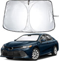 Econour Windshield Sun Shade for 2012-2017 Toyota Camry Custom Fit Sun Shield Screen Foldable Sun Visor Protector Blocks UV Rays Keep Your Car Cooler | Car Windshield Accessories